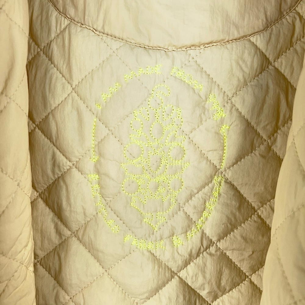 Free People Movement Butter Yellow Cream Vest Hooded Insulated Oversized Large - Picture 7 of 11